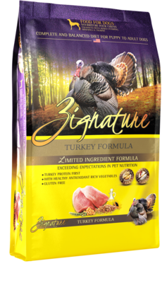 Zignature Turkey Kibble 4lb
