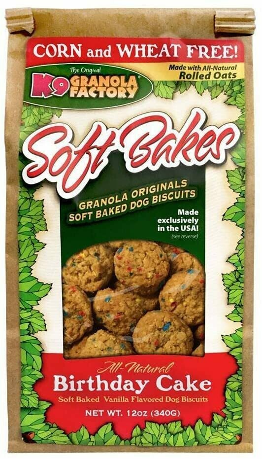 K9 Granola Soft Bakes Birthday Cakes 12oz