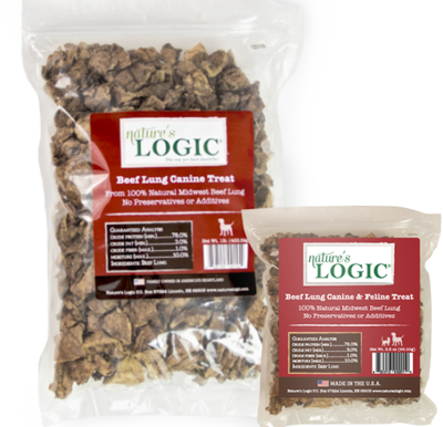 Nature&#39;s Logic Beef Lung Bag 1lb
