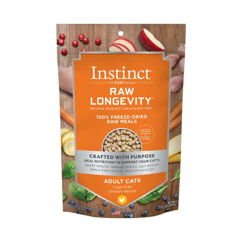 Cat - Instinct Longevity Adult Freeze Dried Chicken 9.5oz