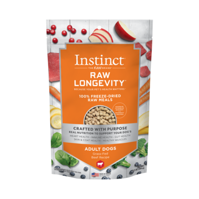 Instinct Longevity Adult Freeze Dried Beef 9.5oz