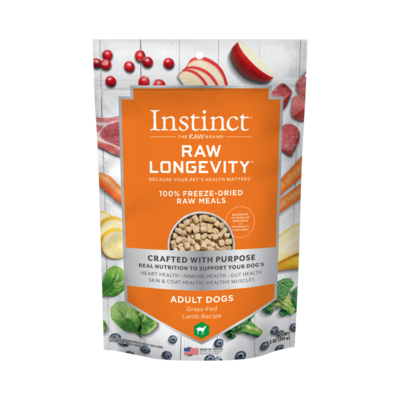 Instinct Longevity Adult Freeze Dried Lamb 9.5oz