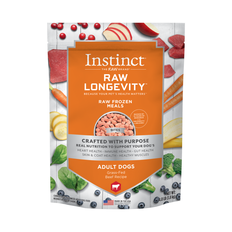 Instinct Longevity Adult Frozen Beef Bites 4lb