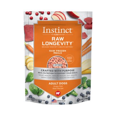 Instinct Longevity Adult Frozen Beef Bites 4lb
