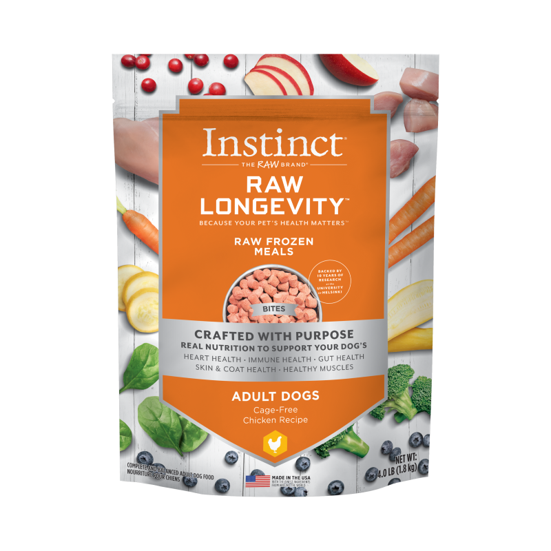 Instinct Longevity Adult Frozen Chicken Bites 4lb