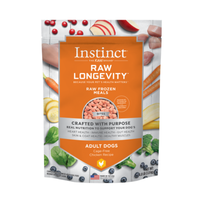 Instinct Longevity Adult Frozen Chicken Bites 4lb