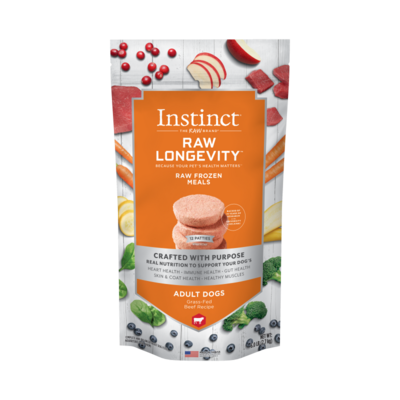 Instinct Longevity Adult Frozen Beef Patties 6lb