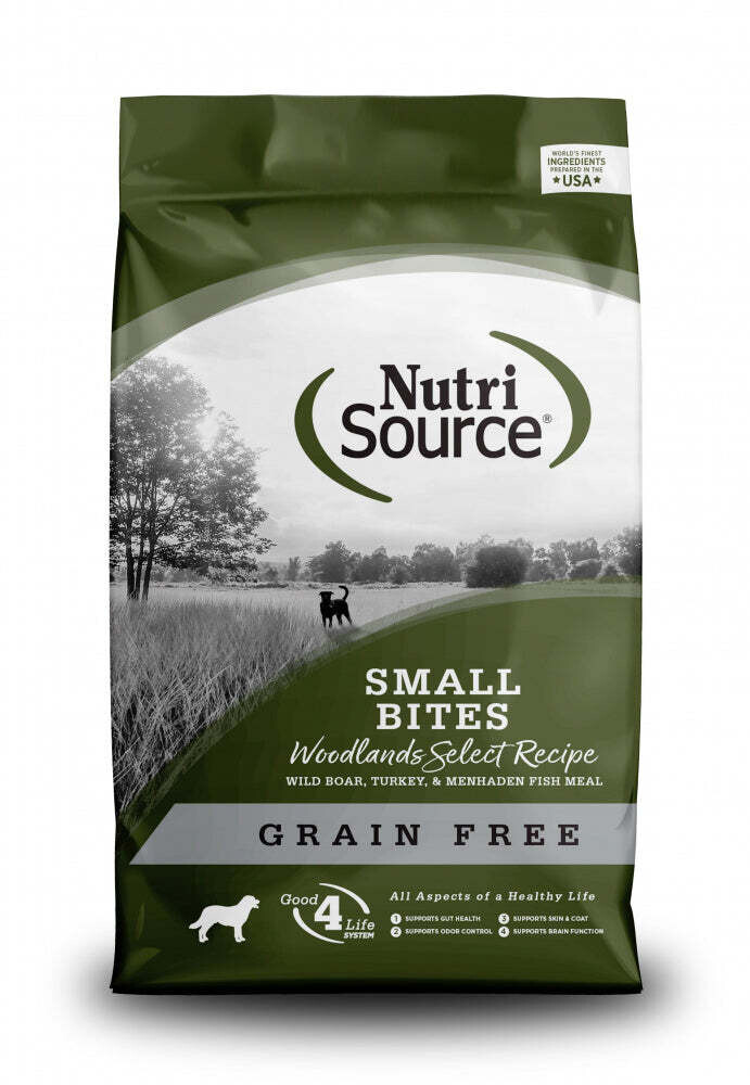 NutriSource Grain Free Small Bites Woodlands Select 5lb