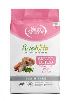 Pure Vita Grain Free Small Bites Salmon &amp; Peas 5lb