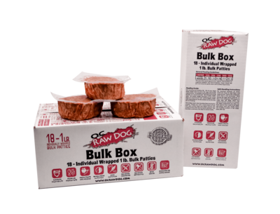 OC Raw Frozen Beef Bulk Box 18lb