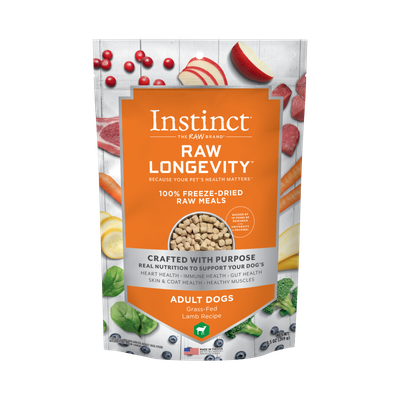Instinct Longevity Adult Freeze Dried Lamb 16oz
