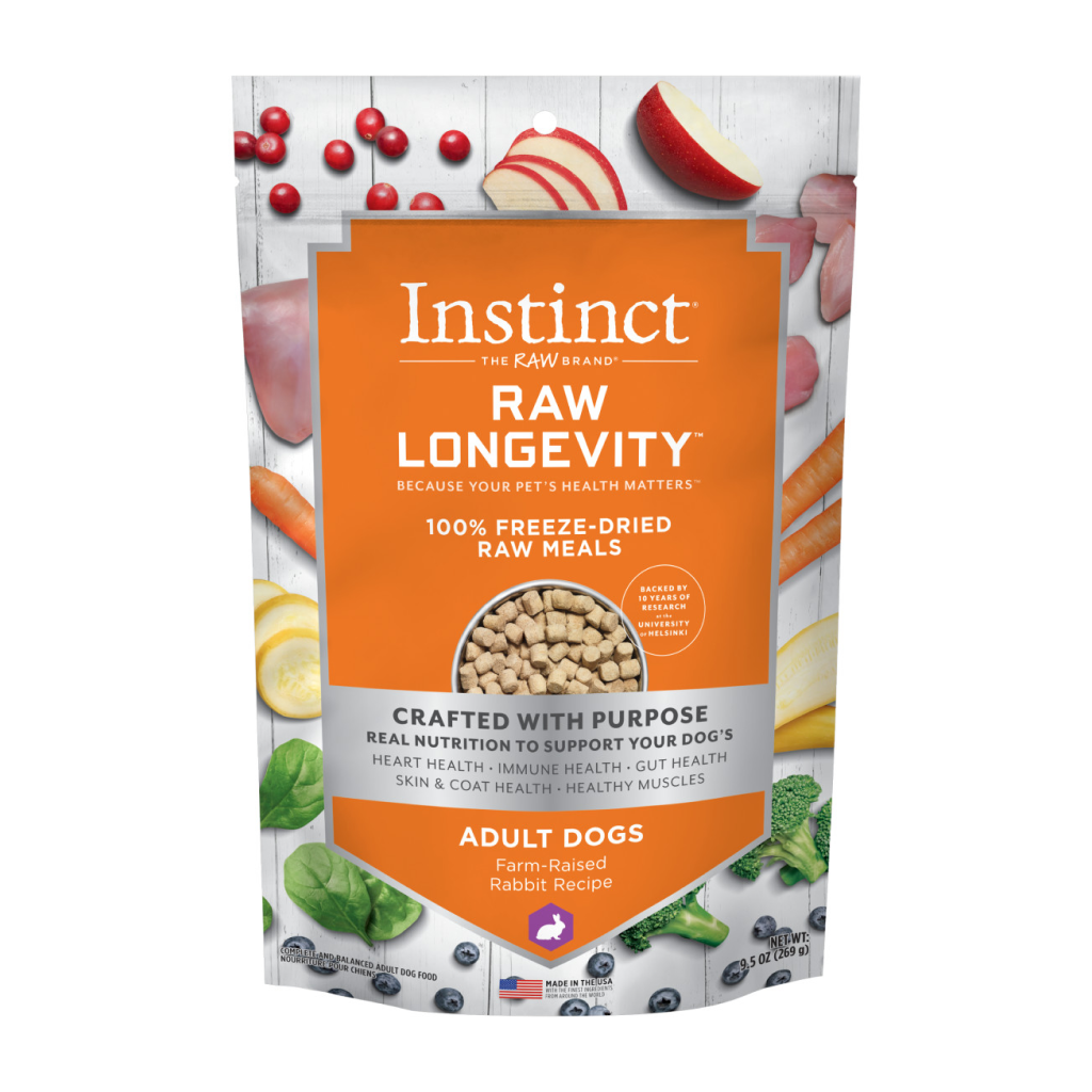 Instinct Longevity Adult Freeze Dried Rabbit 9.5oz
