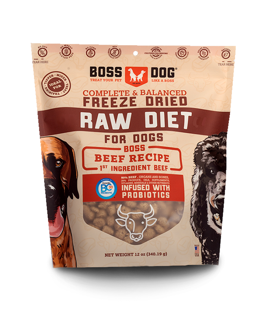 Boss Dog Freeze Dried Beef 12oz