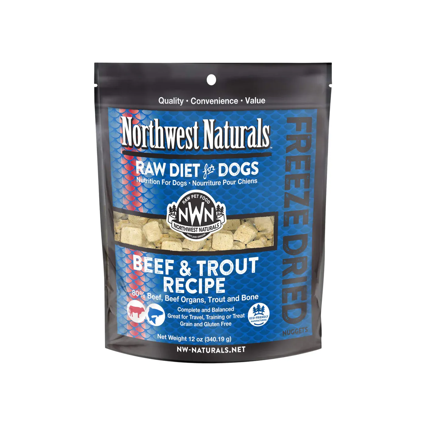 Northwest Naturals Freeze Dried Beef &amp; Trout 12oz