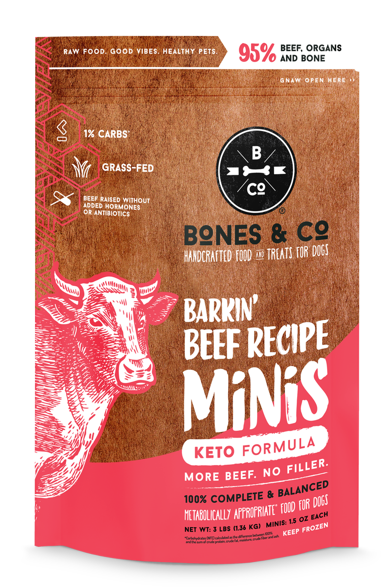Bones &amp; Co Frozen Beef 3lb