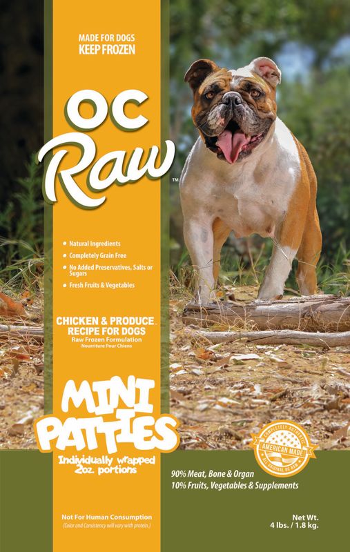 OC Raw Frozen Chicken &amp; Produce 4lb
