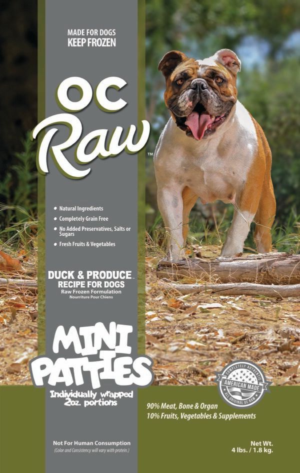 OC Raw Frozen Duck &amp; Produce 4lb