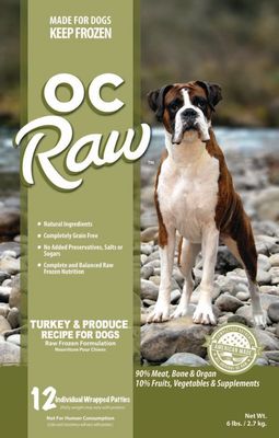 OC Raw Frozen Turkey &amp; Produce 6lb