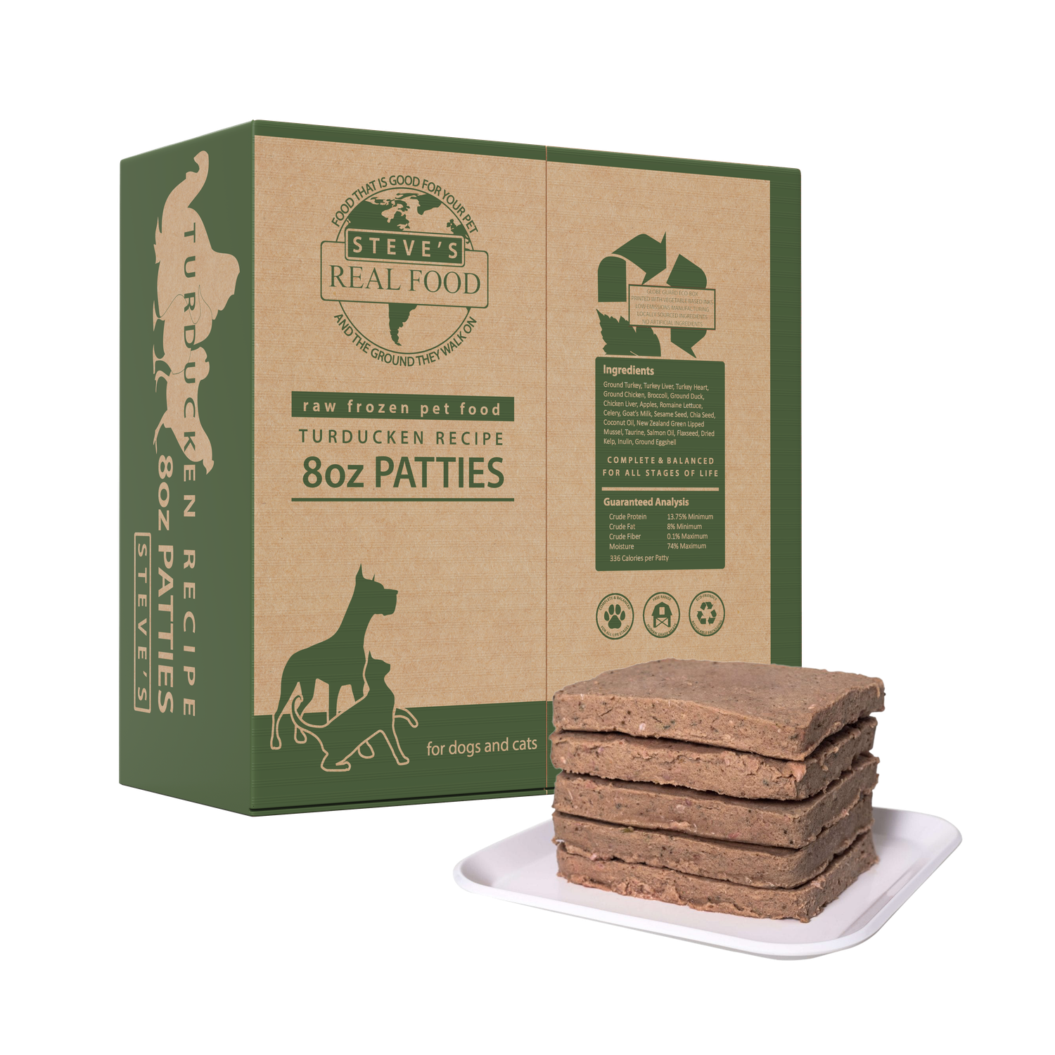 Steve&#39;s Frozen Turducken 14lb Patties
