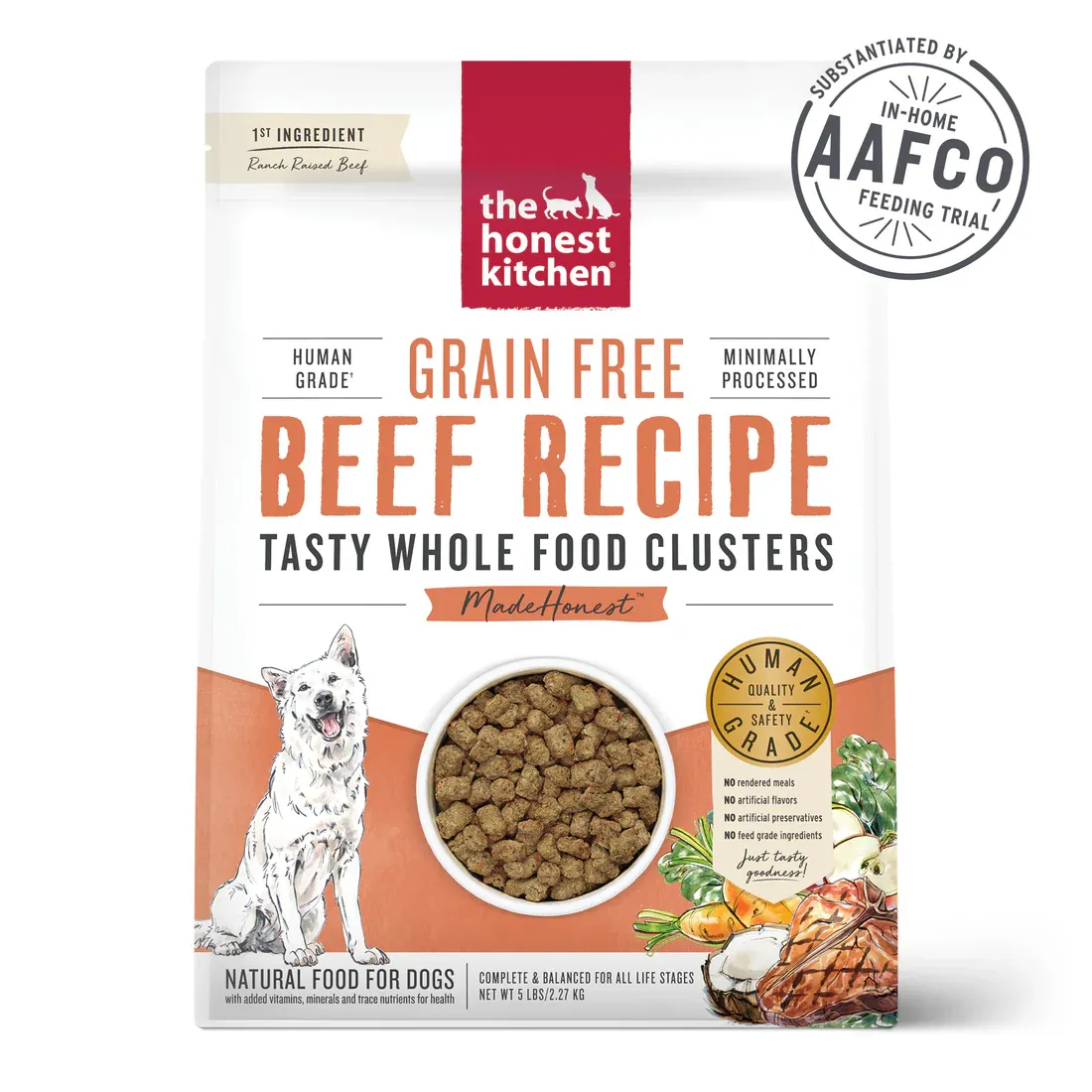 Honest Kitchen Whole Clusters GF Beef 5lb
