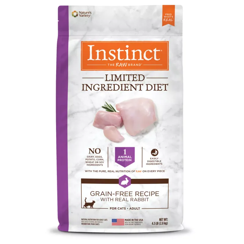 Cat - Instinct Kibble Rabbit LID 4.5lb