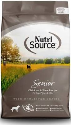 NutriSource Senior Chicken &amp; Rice 26lb
