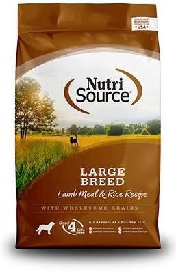 NutriSource Large Breed Adult Lamb &amp; Rice 26lb