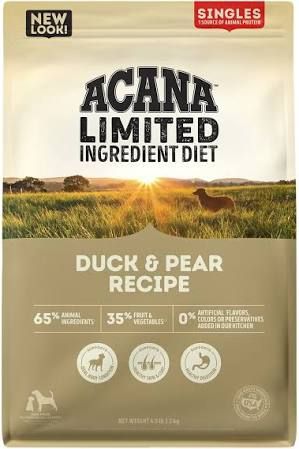 Acana Singles Duck and Pear 22.5lb