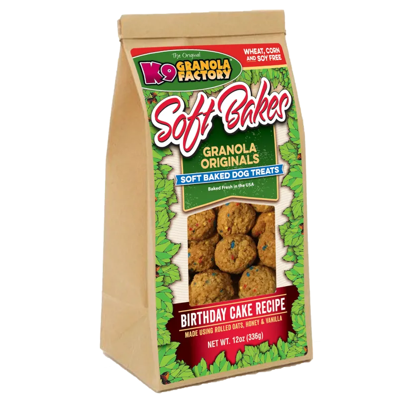K9 Granola Soft Bakes Birthday Cakes 12oz