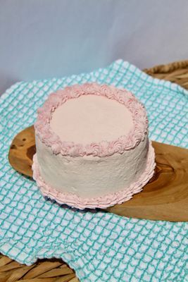 Nauti Dog Birthday Cake - Gently Cooked Pink