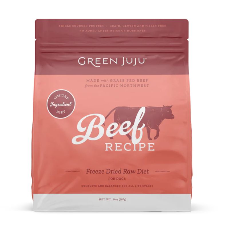 Green JuJu Freeze Dried Beef LID 14oz