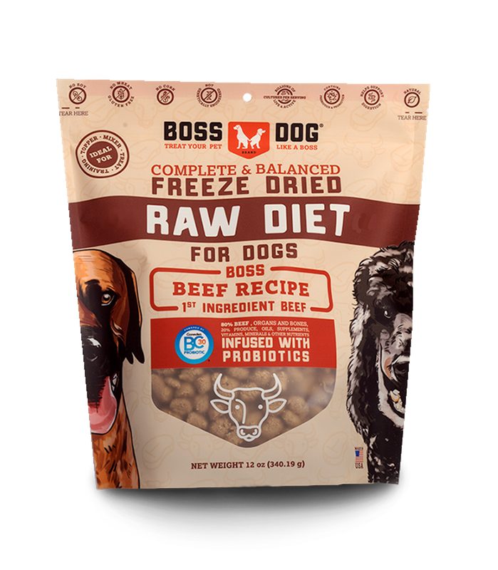 Boss Dog Freeze Dried Beef 12oz