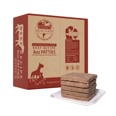 Steve's Frozen Beef 14lb Patties