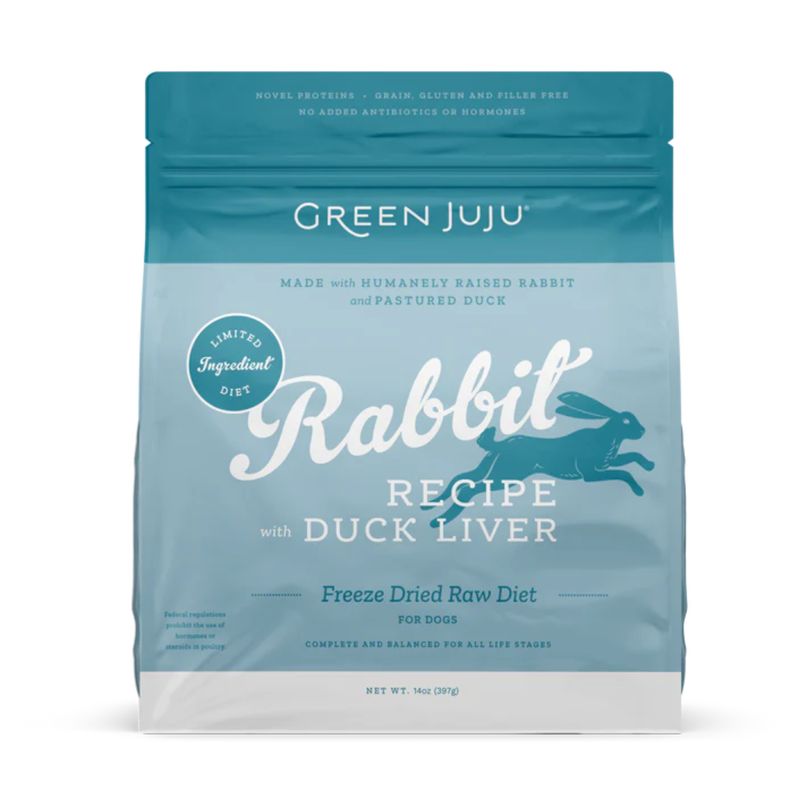 Green JuJu Freeze Dried Rabbit LID 14oz