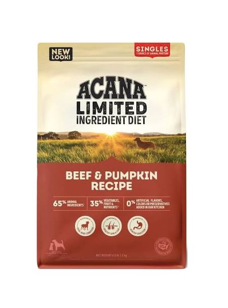 Acana Singles Beef &amp; Pumpkin 22.5lb