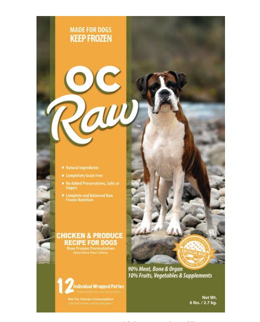 OC Raw Frozen Chicken &amp; Produce 6lb