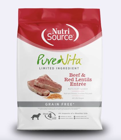 Pure Vita Grain Free Beef &amp; Red Lentils 5lb