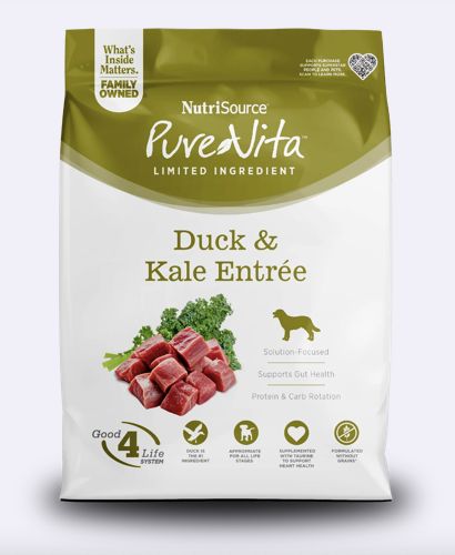 Pure Vita Grain Free Duck &amp; Kale 25lb