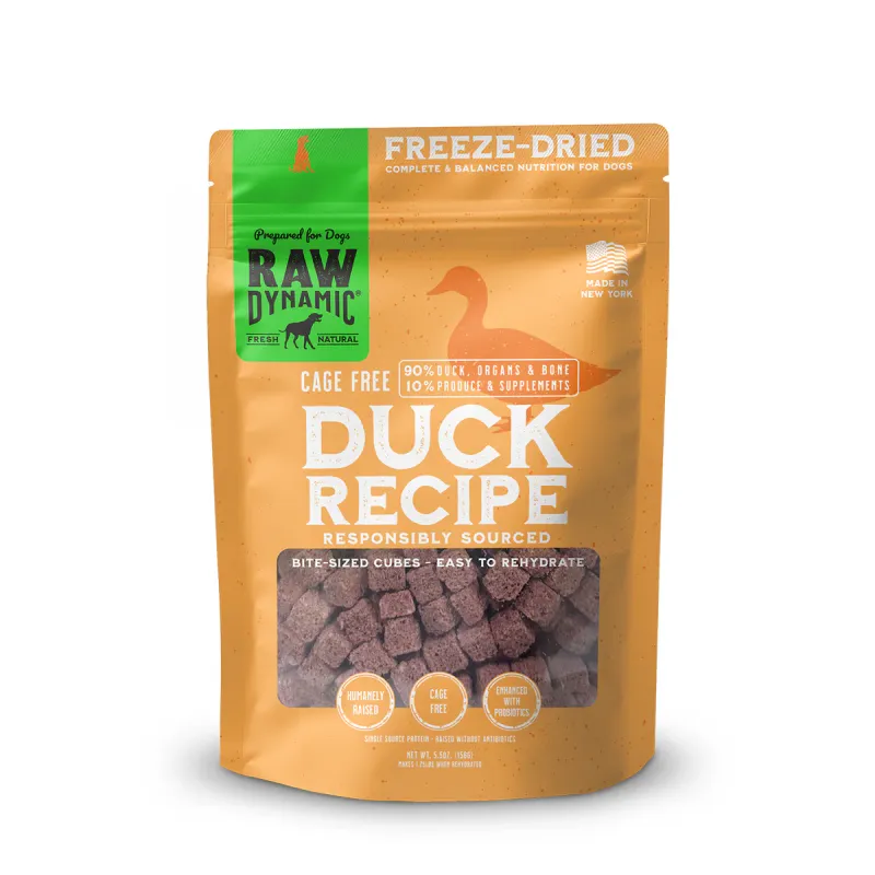 Raw Dynamic Freeze Dried Duck 14oz