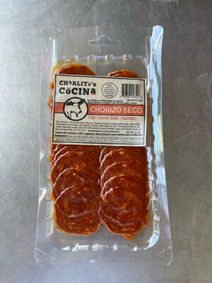 Deli Meat Chorizo Seco Sliced Charlito's Cocina 3oz