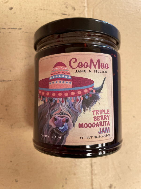 CooMoo Triple Berry Moogarita Jam 9 oz