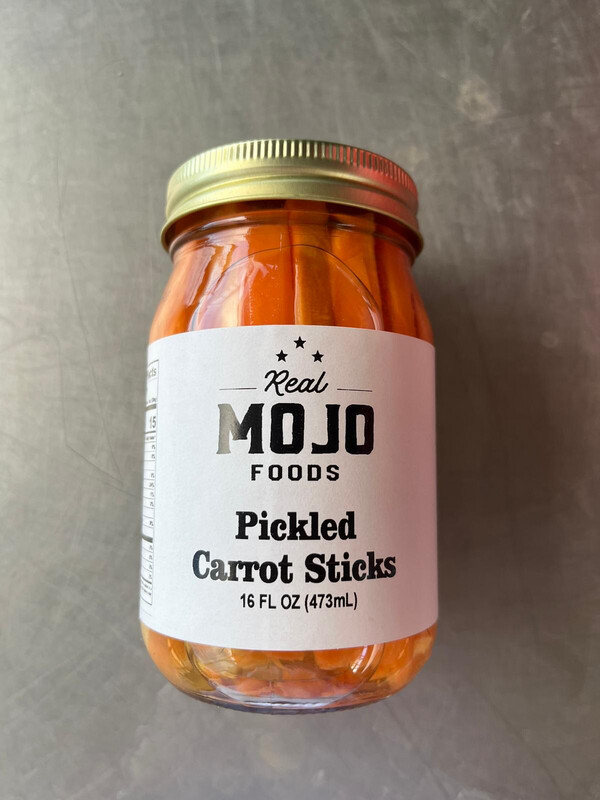 Real Mojo Pickled Carrot Sticks 16 oz