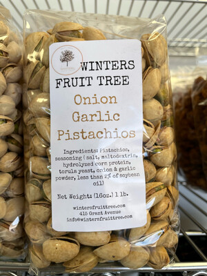 Nuts Pistachios in shell Onion Garlic 1 lb