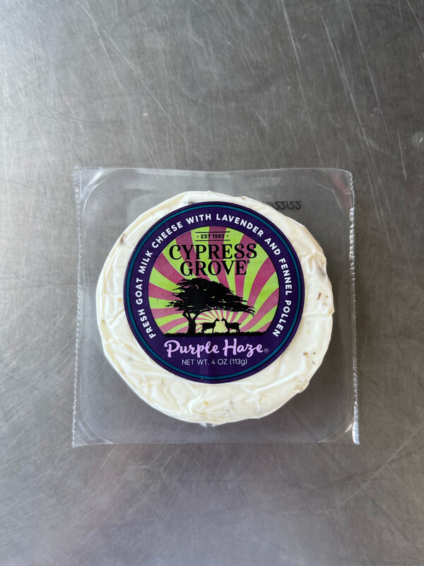 Cheese Cypress Grove Purple Haze Chevre CA 4 oz