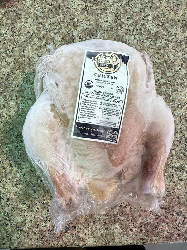Big Bluff Whole Chicken Organic Pastured/4 to 5 lbs