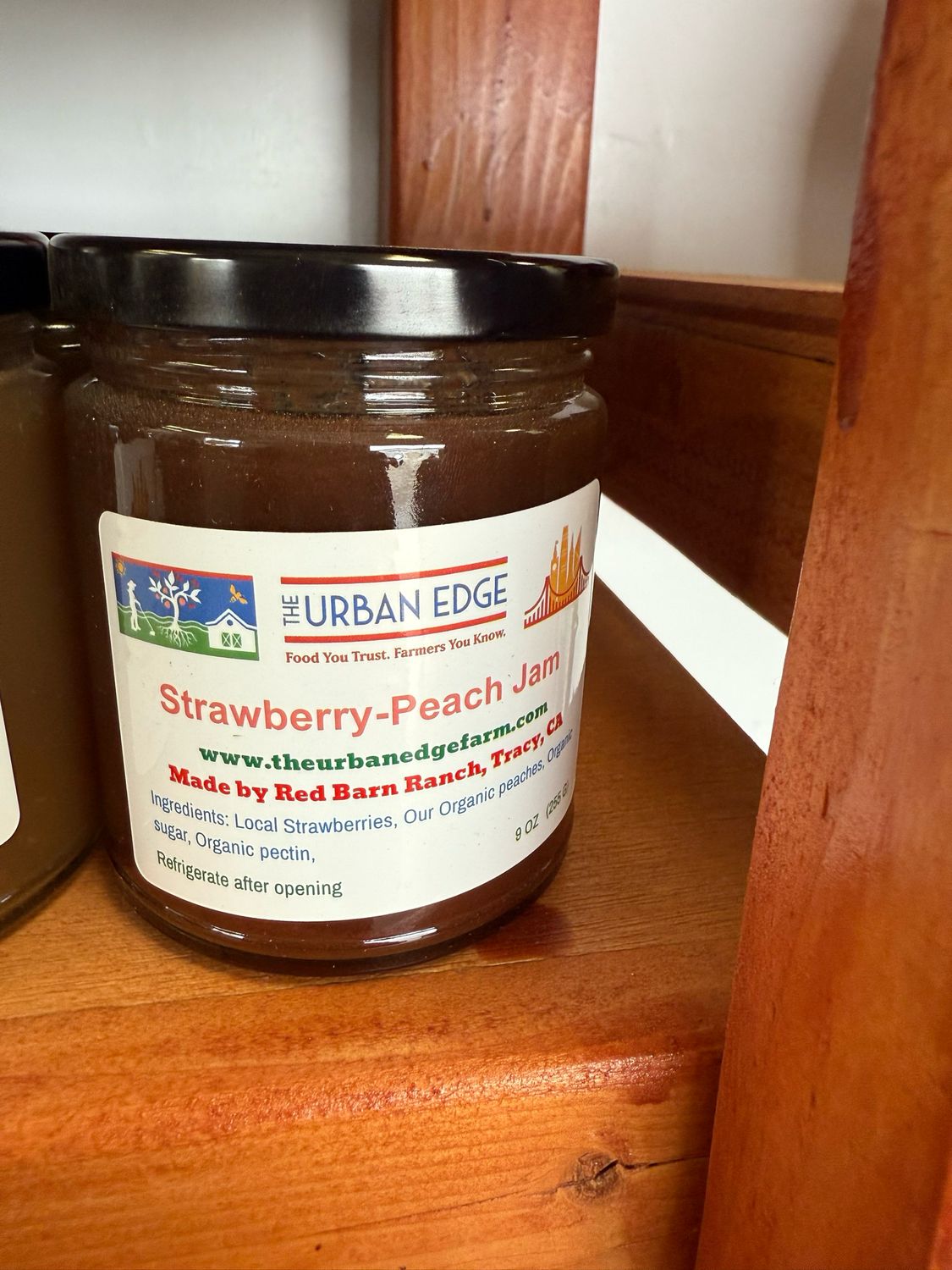 Jam Strawberry Peach Local 9oz