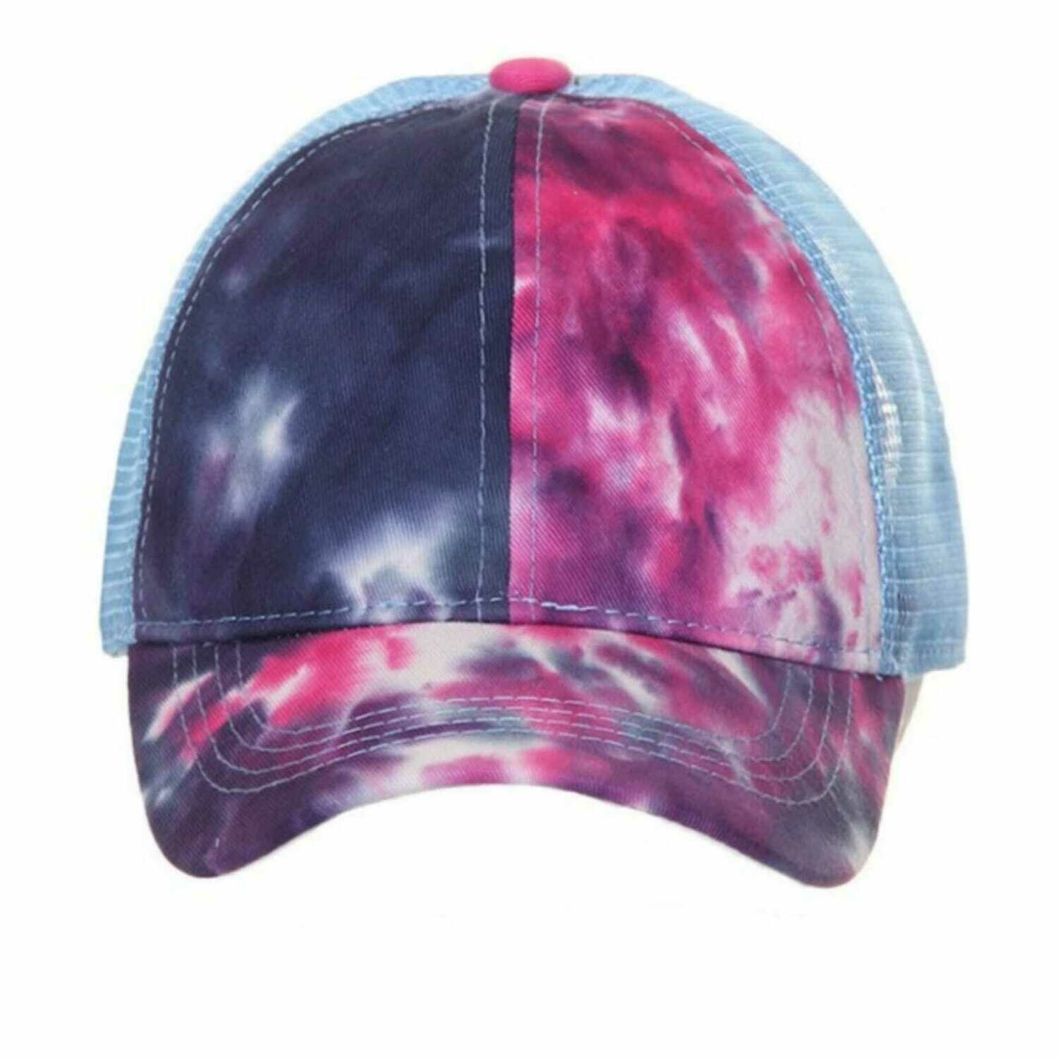 Tie Dye Navy Blue Cap