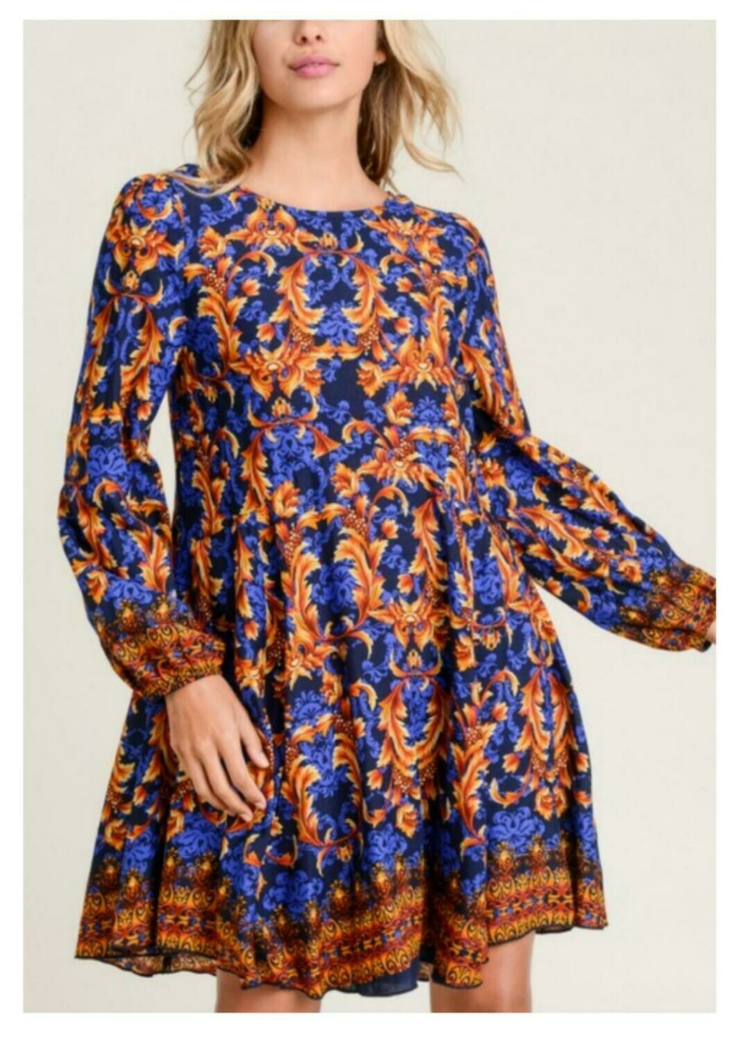Baby Doll Bubble Long Sleeve Dress