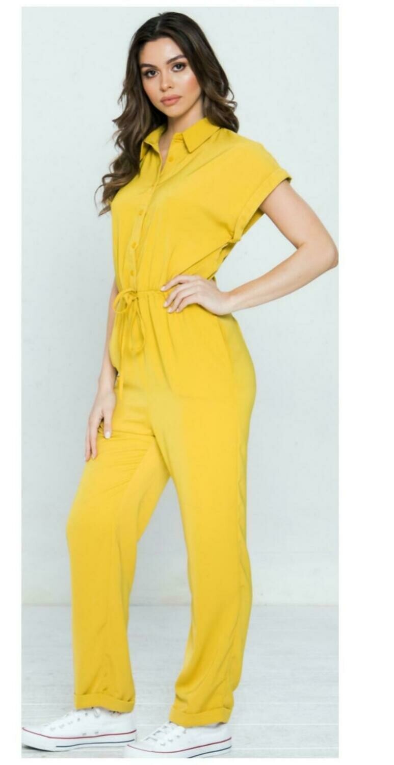 Basic Jumpsuit Mustard