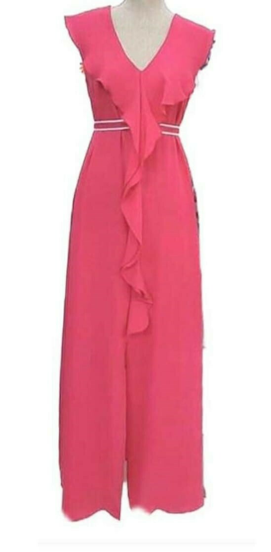 Olé Maxi Dress Pink XL Only